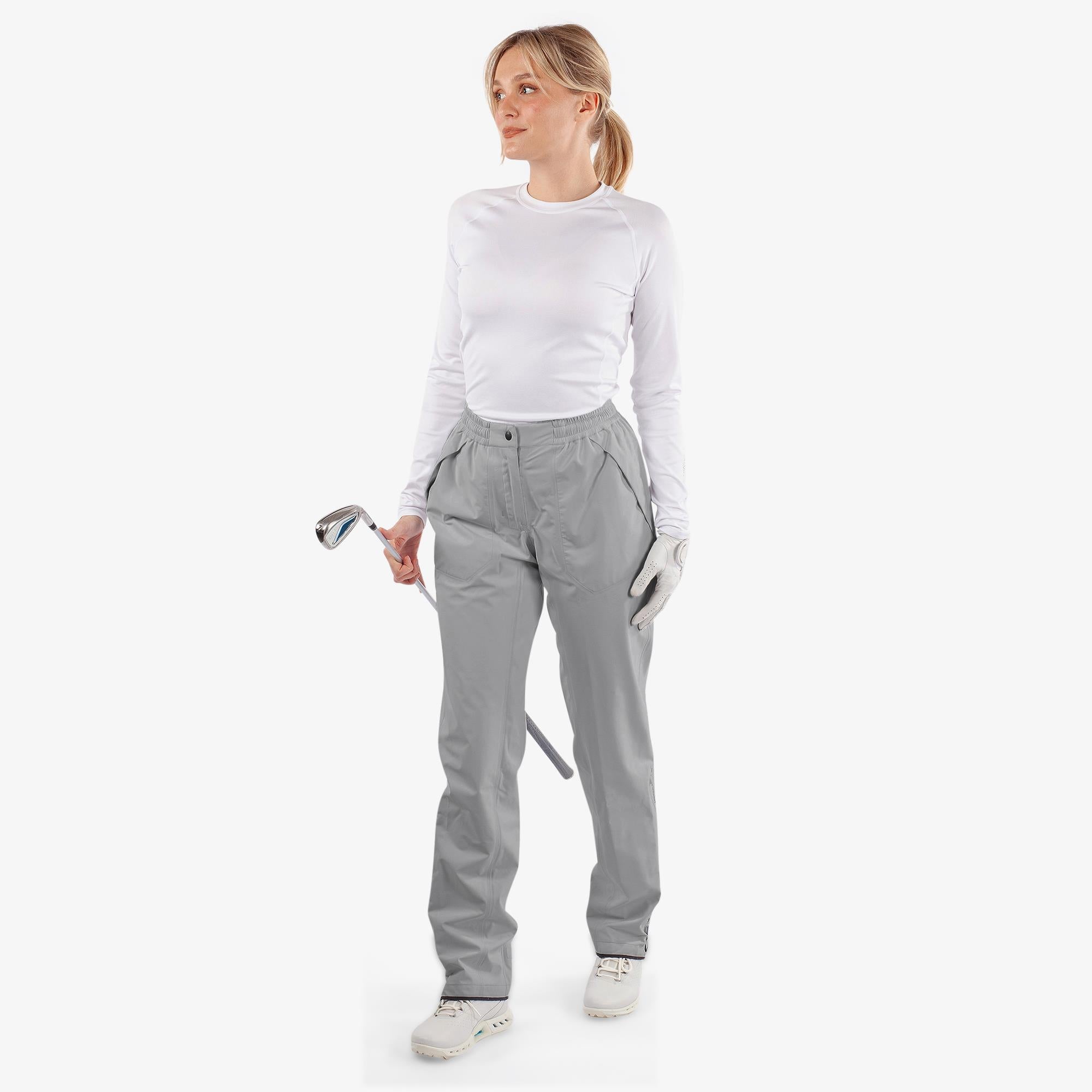 Galvin Green Angie Dryvr Pertex Ladies Waterproof Trousers Cool Grey